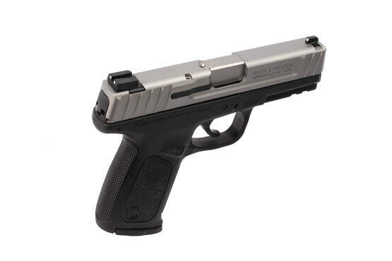 The S&W SD9VE for sale is a striker fired handgun with black polymer frame